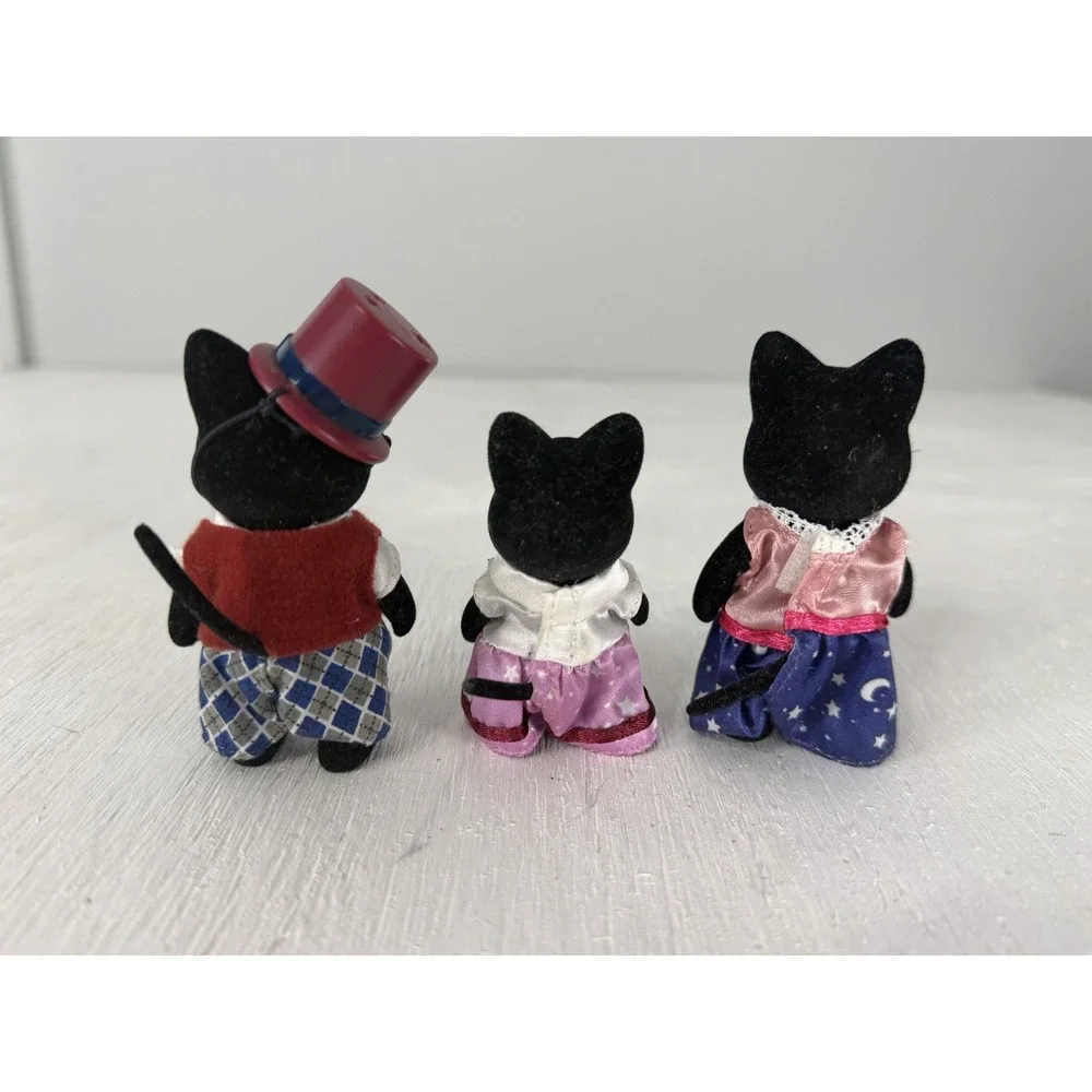 Sylvanian Family Starry sky cat DAD MOM SISTER Calico Critters Japan Limited SET